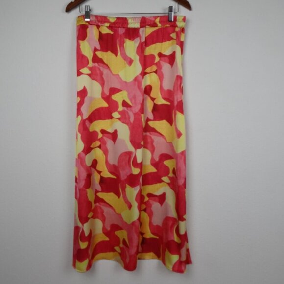 Ming Wang Skirt & Top Set Outfit Women's Size S Pink Yellow TWO Pieces Colorful - Picture 14 of 16